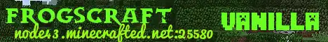 Баннер сервера FrogsCraft