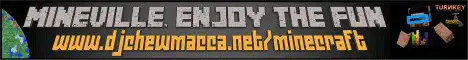 Баннер сервера MINEVILLE, Enjoy the Fun! Spigot