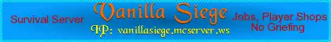 Баннер сервера Vanilla Siege