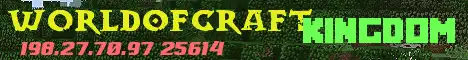 Баннер сервера WorldOfCraft